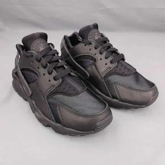 Nike Air Huarache Women's Running Shoes Triple Black DH4439 001 Sizes 6-7 - Picture 3 of 8